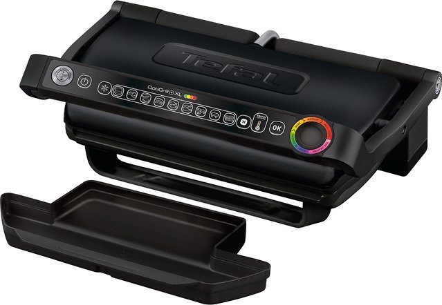 Tefal OptiGrill+ XL Kontaktgrill Schwarz Silber mit 9 Grillprogrammen und App-Steuerung - Bild 2
