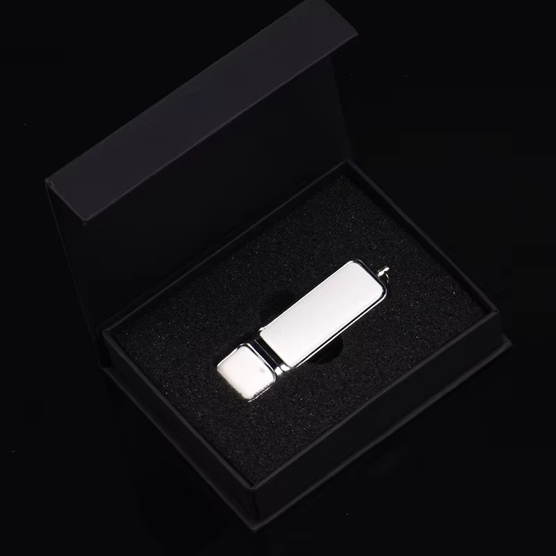 JASTER USB 3.0 Flash-Laufwerk aus Leder mit 128GB Speicher in Weiß - Bild 1