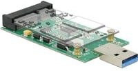 Delock 62681 Schnittstellen-Konverter USB 3.0 A auf mSATA in Grün - Bild 1