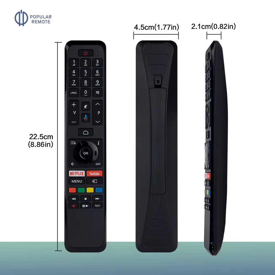 Sprachfernbedienung VS-V2 CT-8556 RC43160 in Schwarz kompatibel mit Toshiba Smart TV Modellen CT-8557 CT-8555 CT-8558 65UA2B63DB 43UA2063DA LT50VA6900P - Bild 4