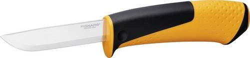 Fiskars Allzweckmesser mit integriertem Messerschärfer in Schwarz und Orange - Bild 1