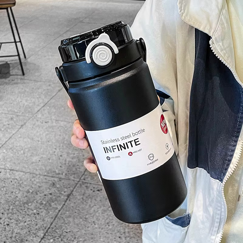 PGY Thermo-Becher aus 316 Edelstahl mit Vakuum-Isolierung und Strohhalm, grün - Bild 4