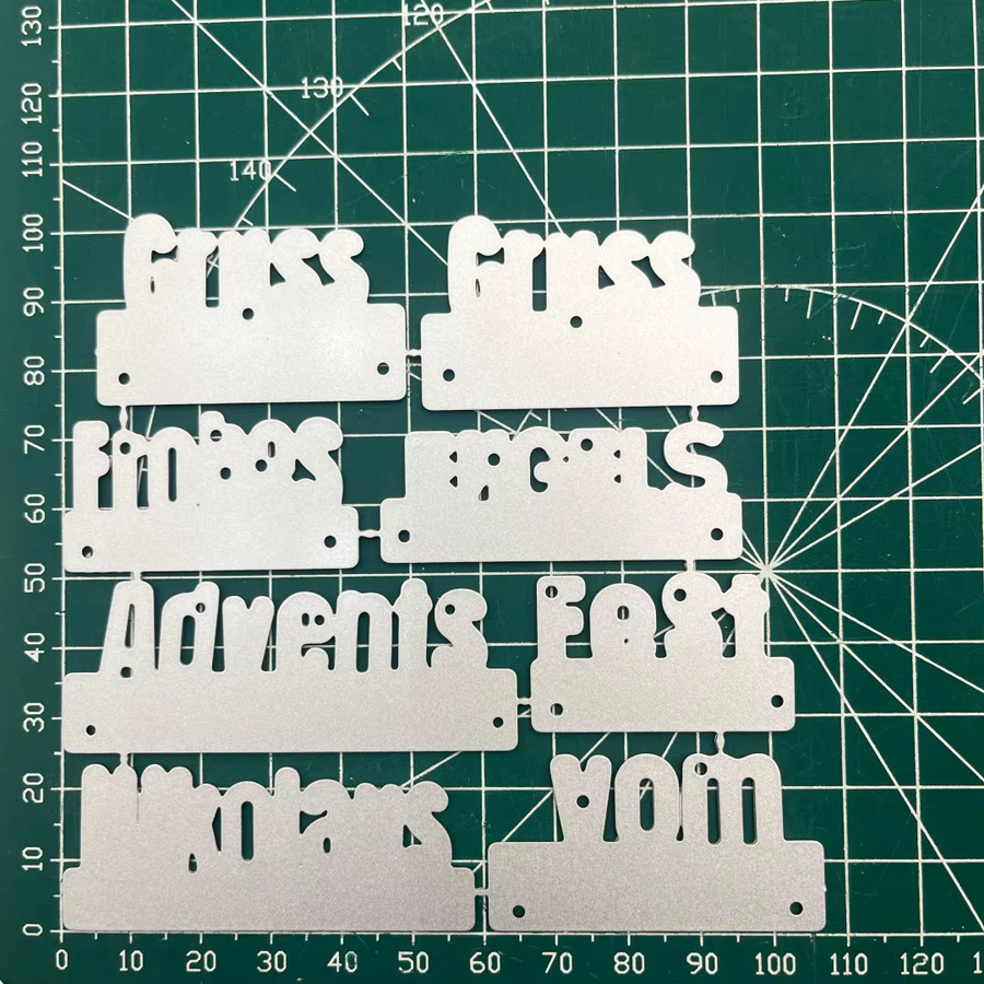 Metall-Stanzformen in Mini-Schriftart für Scrapbooking und Papierhandwerk - Bild 3
