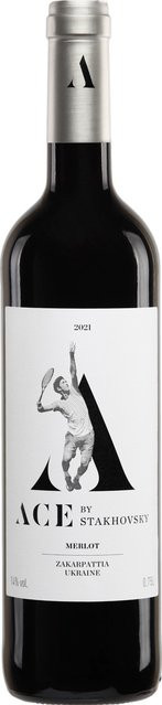 Stakhowsky ACE Merlot Rotwein, 2021, Ukraine, trocken, 0,75 l - Bild 1