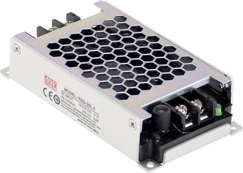 MEAN WELL RSD-30L-5 DC/DC-Wandler, silber, 30W, 5 V/DC/6A, Eingangsspannung 24 V/DC bis 72 V/DC - Bild 1