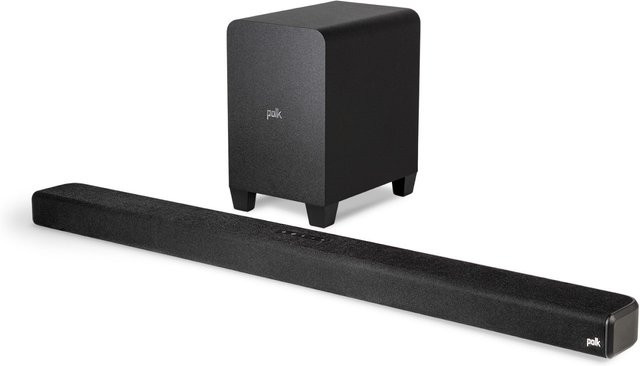 Polk Signa S4 Soundbar mit Subwoofer in Schwarz, 3.1.2 System mit Bluetooth, HDMI und Optical - Bild 1