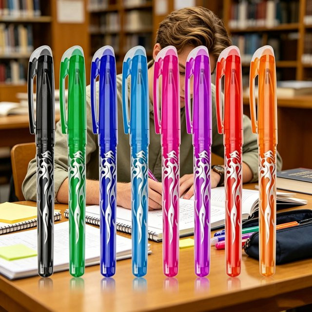 Kissbuty Radierbare Gelstifte Mehrfarbig mit 0,7 mm Stiftstärke für Schule und Büro - Bild 1