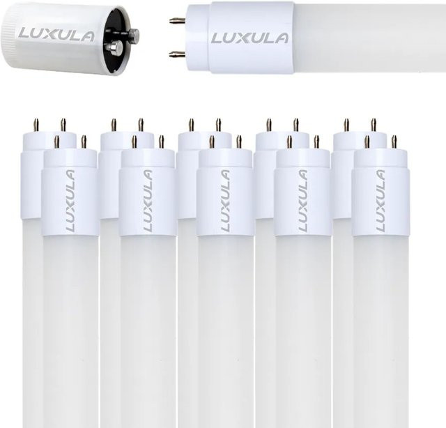 LUXULA 10er-Set LED Röhren T8 22W mit G13 Fassung, Kaltweiß 6000K, Länge: 150 cm, inklusive Starter und Überbrückung - Bild 1