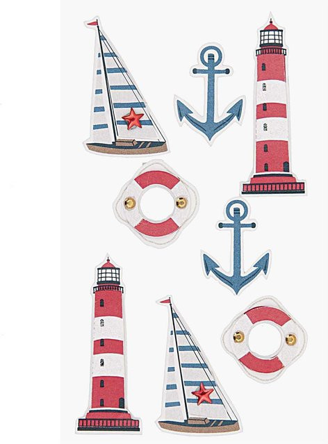 Rico Design Paper Poetry 3D Sticker Ostsee-Nordsee - Bild 1