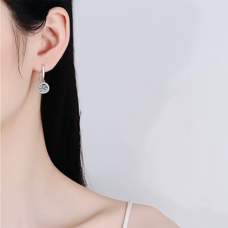 SAY Ohrringe, 925 Silber, Moissanit, Damen - Bild 3