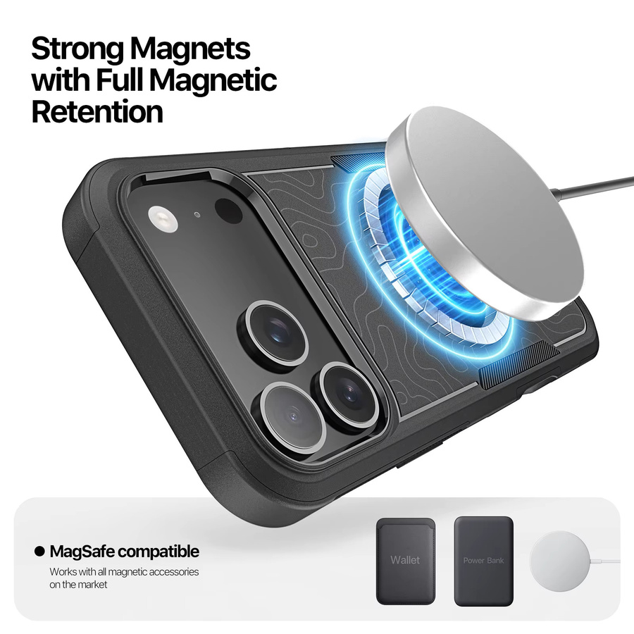 DUX DUCIS magnetische stoßfeste Handyhülle für iPhone 17 Air und iPhone 17 Pro Max in Schwarz - Bild 3
