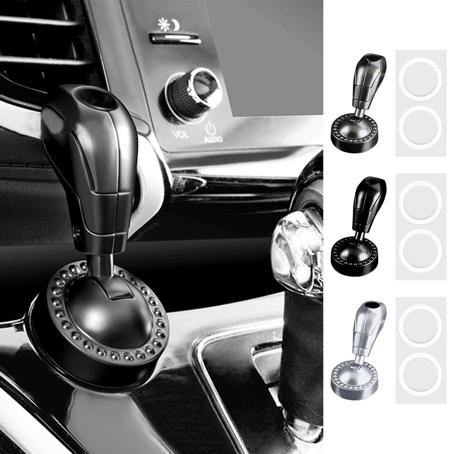 Dekorative Metall Abdeckung für Push Start Button als Auto Innenraum Zubehör in Silber oder Schwarz - Bild 2