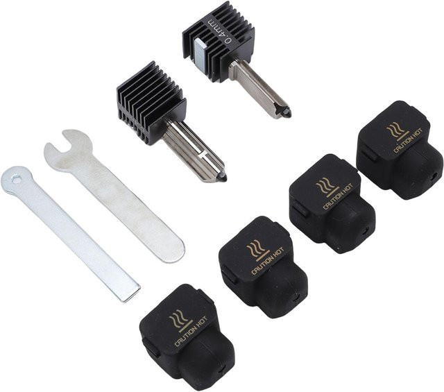 DIYelecs Hot-End-Kit Extruder mit 0,4 mm gehärtetem Edelstahl-Druckkopf in Weiß - Bild 1