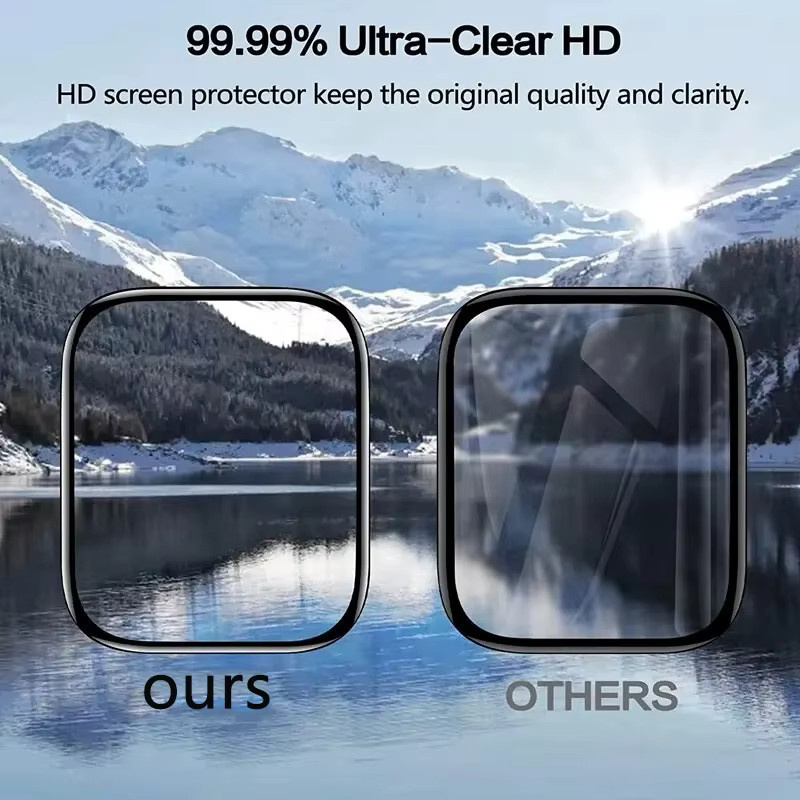 Apple Uhren-Displayschutzfolie, transparent, Unisex - Bild 4