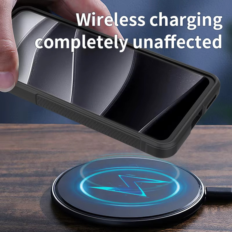 Stoßfeste Silikonhülle von Fudusaidman für Huawei Honor 70 200 400 Pro X9b X9C in Schwarz - Bild 4