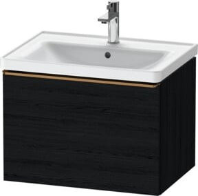 Duravit Waschtischunterschrank D-Neo wandhängend in Schwarz und Weiß, B: 63,4 cm, T: 45,2 cm, H: 44,0 cm - Bild 1