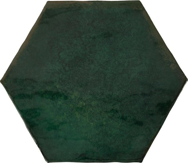 Wandfliese United Tile und Mosaic Antik Hexagon aus Keramik in Moosgrün, glasiert und glänzend, B/H: 15 x 17,5 cm - Bild 1