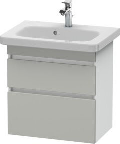 Duravit Waschtischunterschrank DuraStyle in Beige und Weiß, wandhängend, 2 Schränke, B: 58 cm, T: 36,8 cm, H: 61 cm - Bild 1