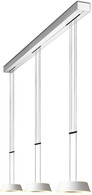 Oligo Glance 3-flammige LED-Pendelleuchte in Weiß Matt mit dimmbarer warmweißer Beleuchtung - Bild 1