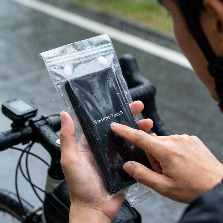 BAPPSUS Transparente Wasserdichte Handyhülle Universelle Schutztasche für Radfahren und Outdoor - Bild 2