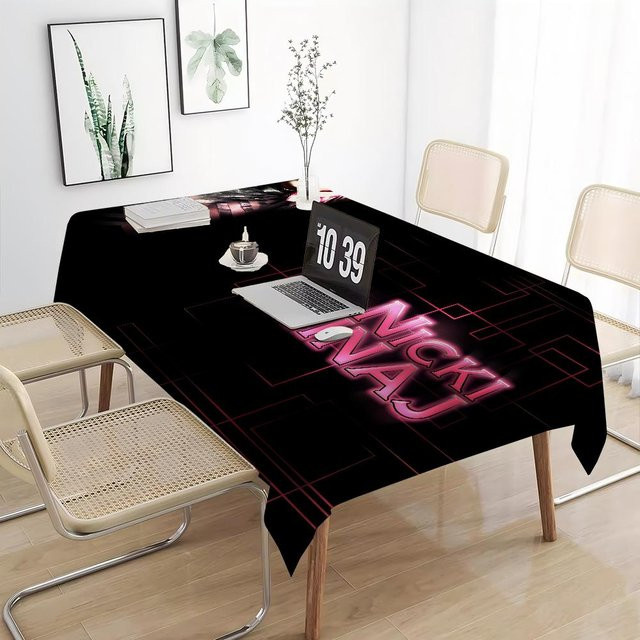 JMG Household Supplies Tischdecke Nicki Minaj Pink Friday in Pink und Schwarz, B/T: 100 x 160 cm - Bild 1