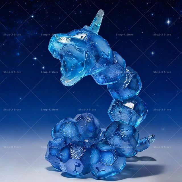 Bandai Pokémon Onix-Kristallstatue, Glow-In-The-Dark Rock Snake-Figur - Bild 1