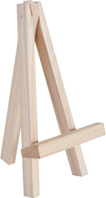 VBS Mini-Dekostaffelei aus Holz in Beige für den Tisch, Höhe: 17,5 cm, Breite: 9,0 cm, Tiefe: 2,5 cm - Bild 1