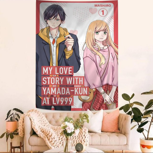 Anime Wandteppich My Love Story mit Yamada-kun bei Lv999 im Hippie-Boho-Stil zur Heimdekoration - Bild 1