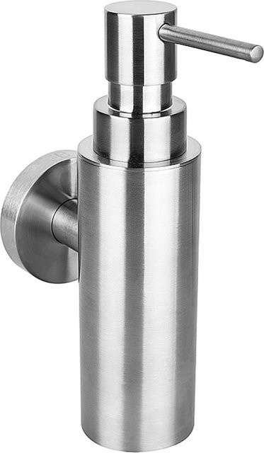 Brillantbad BEO Seifenspender Edelstahl matt in Silber für Bad und Küche, Wandmontage, B/T/H: 5,5 x 17,5 x 8,5 cm, 150 ml - Bild 1