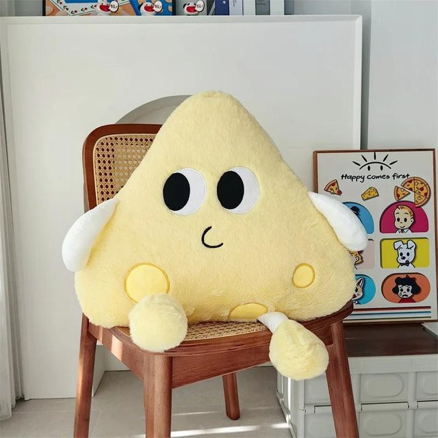 BC Pet Supplies Käse Plüschtier, Umarmungskissen, 30cm, beige - Bild 1