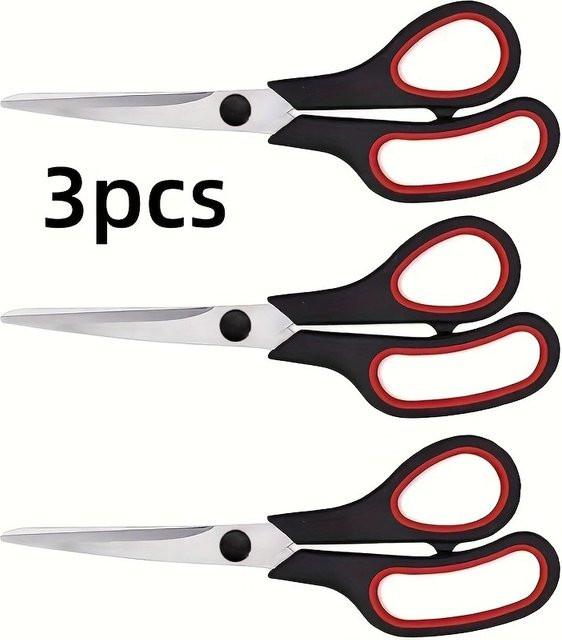 3er-Set PLYS Mehrzweckschere aus Edelstahl in Silber mit ergonomischen Griffen - Bild 1