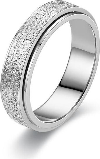 YIRAN Jewelry Spinner Ringe, Edelstahl, Weiß, Unisex, 6 mm - Bild 1