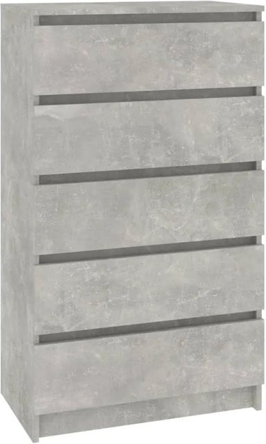 vidaXL Schubladenschrank aus Holzwerkstoff in Grau, B/T/H: 60 x 36 x 103 cm - Bild 1