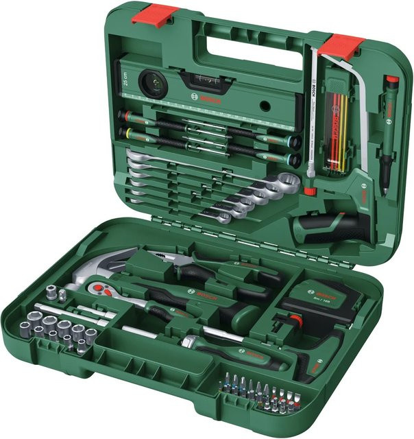 Bosch Advanced Werkzeugkoffer mit 64-teiligem Werkzeug-Set in Grün - Bild 2