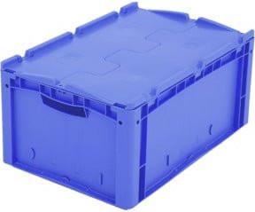 Bito Eurostapelbehälter XL mit Deckel XLD64271D, Blau, B/T/H: 60 x 40 x 28,8 cm - Bild 1