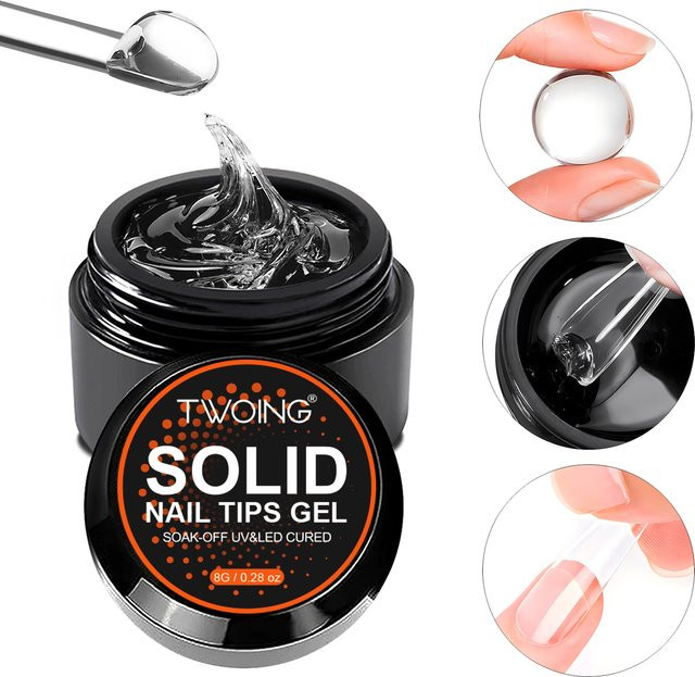 TWOING Nagelspitzen-Gel, klar, glänzend, 8 g - Bild 1