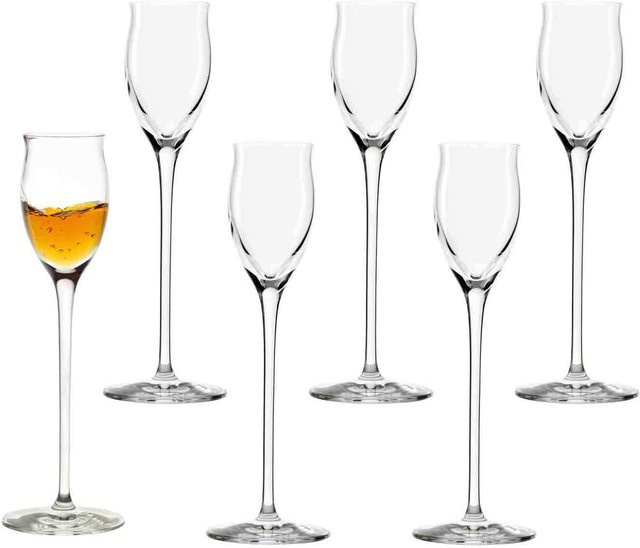 Stölzle Lausitz Edelbrandgläser Quatrophil, 6er Set, transparent, 65 ml - Bild 1