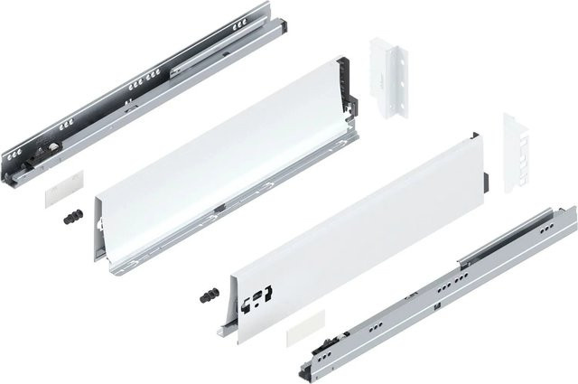 Blum Tandembox antaro K Vollauszug Blumotion Seidenweiß 500 mm 30 kg 1 Paar - Bild 1