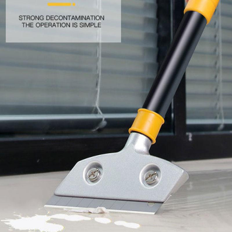 Supermarket GO Spezialreinigungsmesser mit Edelstahl-Glas-Klinge in Transparent und Silber zur Entfernung von Kleber und Schmutz auf Glas, Marmor und Boden - Bild 3