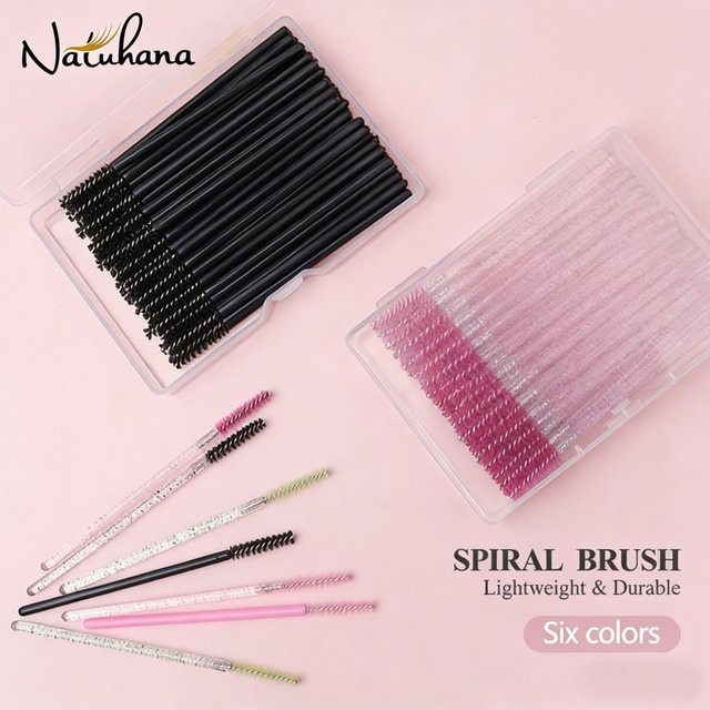 NATUHANA Einweg-Mascara-Bürsten, 50/100 Stück, Unisex - Bild 1