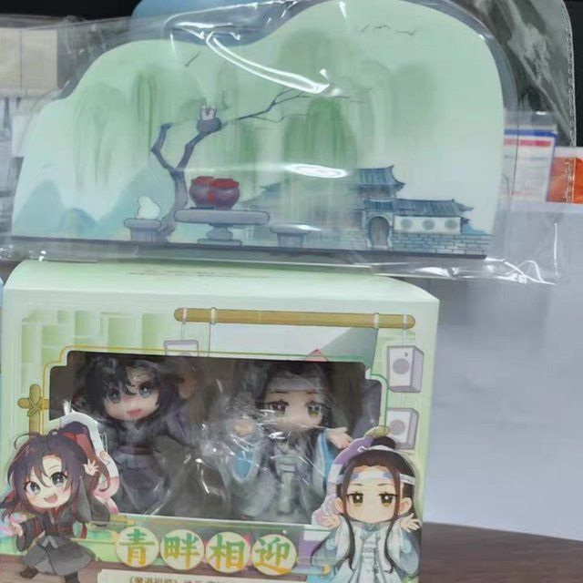 Mo Dao Zu Shi MDZS Anime Actionfiguren Q-Version Lan Wangji und Wei Wuxian Sammlermodelle von Luo Jiujiu - Bild 1