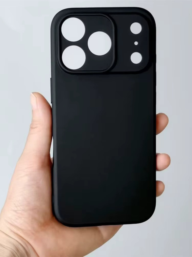 Stoßfeste Flüssigsilikon Hülle für iPhone 17 Pro Max, iPhone 17 Pro und iPhone 17 Air in Schwarz - Bild 4