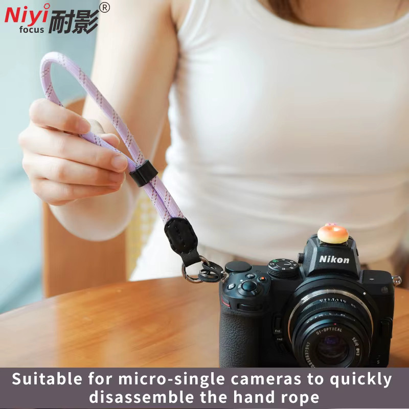 NiYi Focus Kamera Handgelenk Schnellverschlussband Handschlaufe Universal in Orange für Canon Sony Fujifilm und Nikon - Bild 3