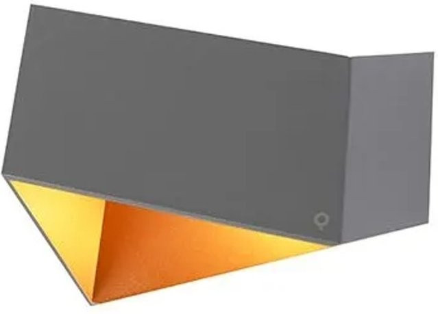 QAZQA Design Wandleuchte in Grau und Kupfer, dimmbar, modern für Wohnzimmer und Schlafzimmer - Bild 1