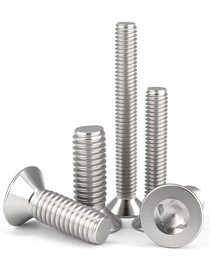 Edgar Gary Sechslappen-Torx-Flachsenkkopfschrauben aus 304 Edelstahl A2-70 nach GB2673, Maschinenschrauben Bolzen - Bild 2