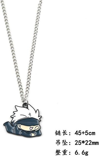 Jujutsu Kaisen Halskette, Legierung, Weiß, Unisex - Bild 1