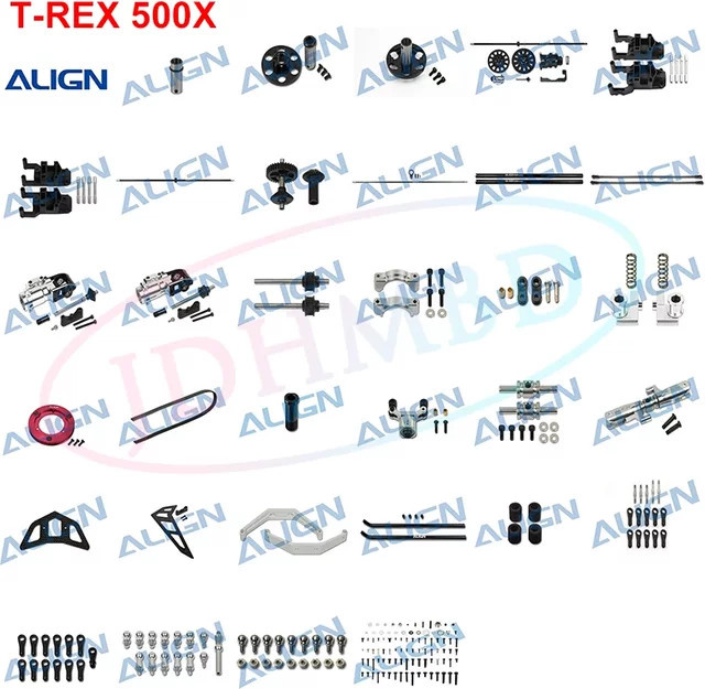 ALIGN T-REX 500X RC Hubschrauber Zubehör, Schwarz - Bild 1