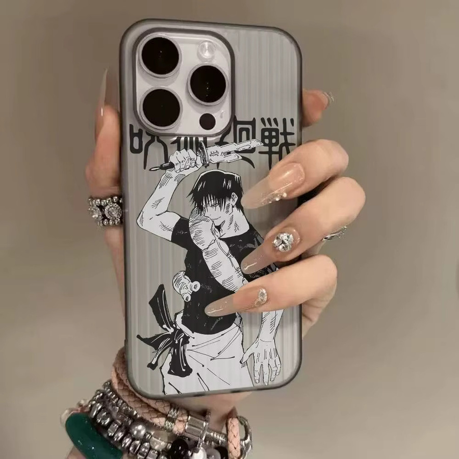 Jujutsu Kaisen Toji Fushiguro Handyhülle mit Wellenmuster für iPhone 17 Air 16 15 14 13 12 11 Plus Pro Max Matte Cover - Bild 5
