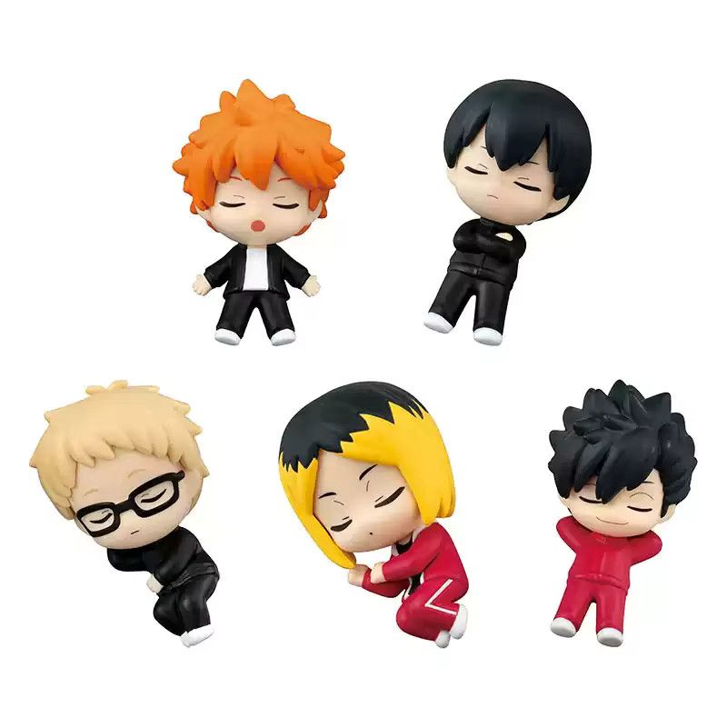 Bandai Haikyuu Anime Action Figuren Gashapon Sammlung Multicolor Hinata Kageyama Kenma Schlafende Gacha Modelle - Bild 2