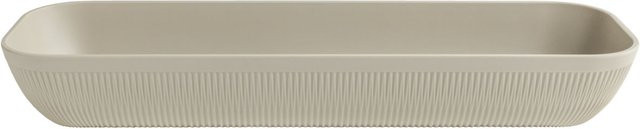 VEGA Schale Kanas rechteckig mit Relief in Beige, 4000 ml, B/T/H: 53 x 16,2 x 7,5 cm - Bild 1